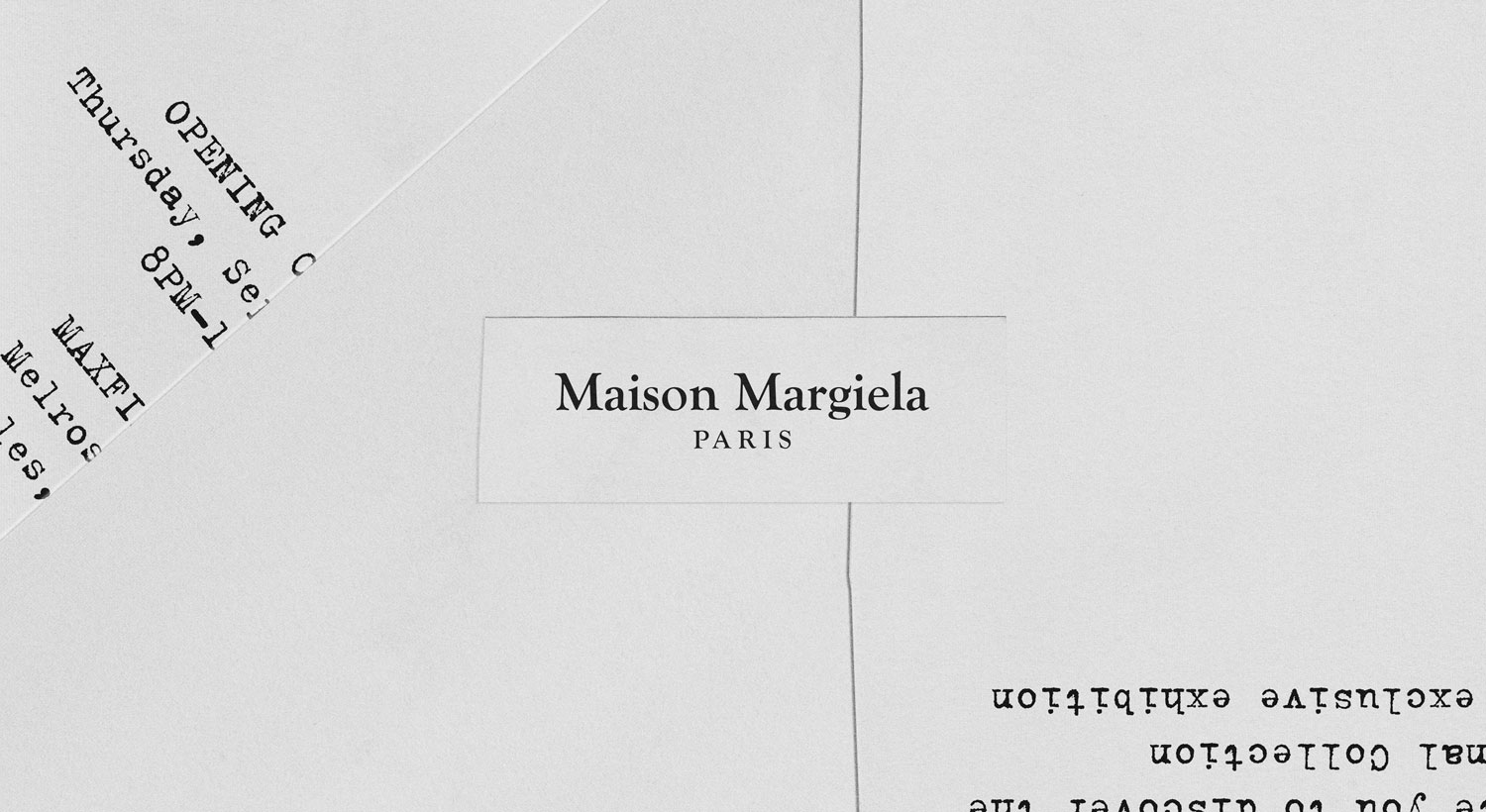 Maison Margiela Invite